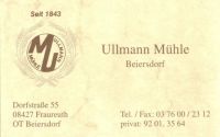 Ullmann Mühle Beiersdorf